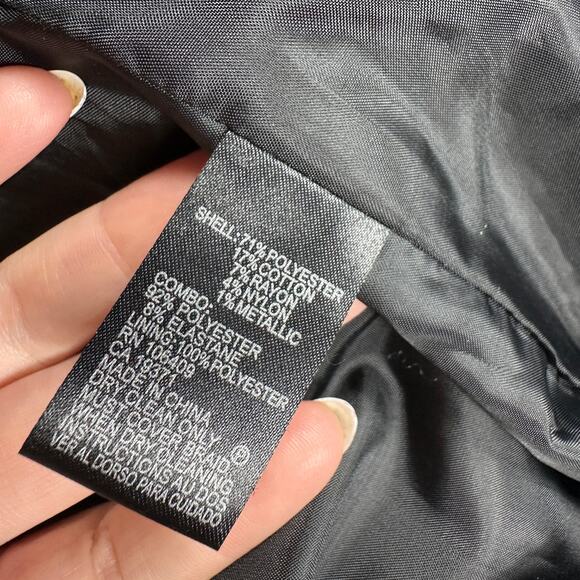 Tahari Black Multicolor Tweed Cropped Elegant Work Open Front Blazer Jacket 12 - Picture 7 of 14